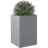 vidaXL Plantenbak 52x48x75 cm gegalvaniseerd staal zilverkleurig