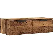 vidaXL Wandkast 68x30x20 cm bewerkt hout artisanaal eikenkleurig