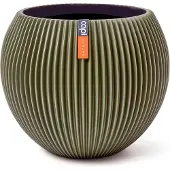 Capi Europe Vaas bol groove d29h26cm groen