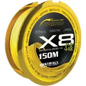 Mistrall Gevlochten Vislijn X8 0.10 mm 150 m – Dyneema – Shiro – 7.1 kg