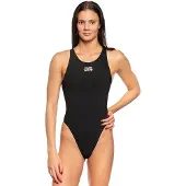 Madwave Mw Revolt Raciong Open Back Competition Swimsuit Zwart S Vrouw