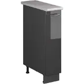Vicco Apotheekkast Fame-Line, Antraciet Hoogglans/Antraciet, 20 cm, WB Marmer