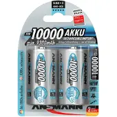Ansmann Oplaadbare D / HR20 Ni-MH Batterijen (2 stuks, min. 9300 mAh)