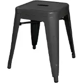 Bolero Lage bistrostolen Bistro, gemaakt van staal, met een zithoogte van 46 cm (4 stuks)