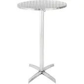 Bolero ronde statafel met kantelbaar RVS blad