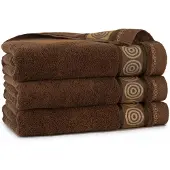 Zwoltex RONDO 2 Handdoek 70x140cm - Egyptisch Katoen, Bruin