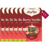 Yogi tea Berry Vanilla Bio - Cafeïnevrije Biologische Kruidenthee met Fruitige Bessen en Romige Vanille - 6 Stuks