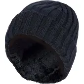 Heat Holder Geribbelde wintermuts voor jongens - Zwart