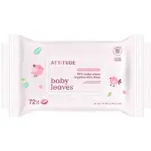 ATTITUDE 3x Baby Leaves 99% Waterwipes 72 Stuks