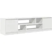 vidaXL Tv-meubel 188,5x41x50 cm spaanplaat wit