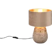 TRIO Oosters schemerlampje Kiran taupe velvet
