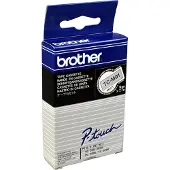 Brother TC-M91 Authentiek Labeltape Zelfklevend Zwart op transparant 9 mm x 7.7m