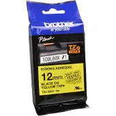 Brother Tape TZe-S631 Zwart op geel (12 mm)