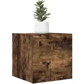 vidaXL Tv-wandmeubelen 2 st 30,5x30x30 cm gerookt eikenkleurig