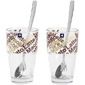 Leonardo Latte Macchiato Glas Solo Bruin 410 ml (Set van 2)