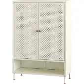 En.casa Schoenenkast Coleraine 115x80x35 cm cremewit []