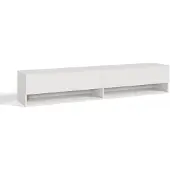 En.casa TV meubel Halmstad zwevend tv lowboard 160x31x30 cm wit []