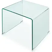 En.casa Bijzettafel Varlofrek gehard glas 50x50x50 cm transparant []