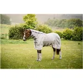 Horseware Vliegendeken Rambo Protector Met Hals Zilver-blauw - 130/183