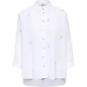 ONLY Blouse 'ONLNEW LINA GRACE' lichtblauw / citroen / wit