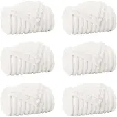 vidaXL Dekentjes 6 st Wit 150 x 130 cm 2.85 kg Fleece