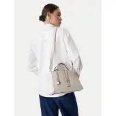 GUESS Handtas 'Satchel Bag Stone' stone grey