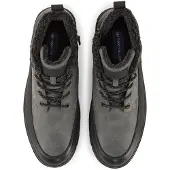 Tom Tailor Veterboots donkergrijs / zwart