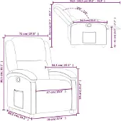 vidaXL Relaxfauteuil crèmekleurig kunstleer