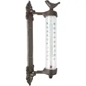 Esschert Design Wandthermometer Vogel Bruin Bruin Metaal