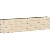vidaXL Plantenbak Ivoor 320 x 40 x 75 cm Staal