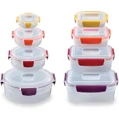 Joseph Joseph Nest Lock 8-delige Vershoudbakken set, Rond & Vierkant