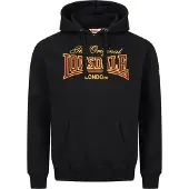 Lonsdale Sweatshirt 'Prestolee' goudgeel / bourgogne / zwart