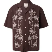 Only & Sons Overhemd 'ONSMARVIN' beige / chocoladebruin