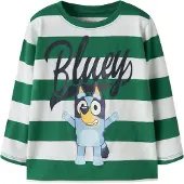 Name it Shirt 'NMMJustin Bluey' nachtblauw / lichtblauw / groen / wit