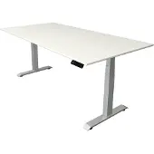 Kerkmann Move4 Elektrisch hoogteverstelbaar Zit-sta-bureau Wit T-voet 2000 (B) x 1.000 (D) x 1290 (H) mm Hout, Metaal