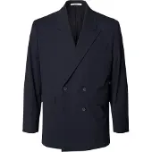 Selected Relaxed Fit Double-breasted Blazer Heren Blauw 48