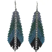 Avant Garde Oorbellen 'Agata' blauw