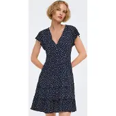 ONLY Blousejurk 'ONLClaudette' navy / wit
