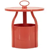 Mauro Ferretti Bijzettafel Iris End Table Red Ø 44×43 cm