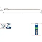 Rotec SPEEDBOOR 1/4" BIT-AANSLUITING 19X400