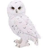 Nemesis Now Handgeschilderd Sneeuwuil Snowy Watch Decoratief beeldje