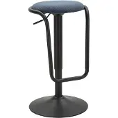 Mauro Ferretti Barstoel Met Verstelbare Hoogte, Model Destiny, Marineblauw, Zitdurenter 41X61-83 Cm