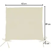 Detex Zitkussens Boston 6 stuks Crème 43x39x5cm