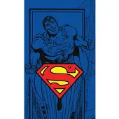 Carbotex Gezichtshanddoek Superman - handdoek - towel - 30 x 50 cm