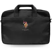 U.S. POLO ASSN. US Polo Torba USCB15PUGFLBK 16" czarna /zwart (16"), Laptoptas, Zwart