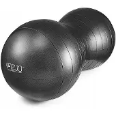 4fizjo PEANUT - Fitnessbal - Zwart - 45cm - Inclusief Pomp
