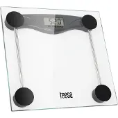 Teesa TSA0801 - Digitale personenweegschaal, transparant glas