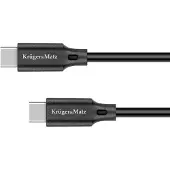 Krüger&Matz USB-C Kabel 2,5m, 100W PD, Zwart