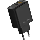 Beline Netoplader 45W GaN, USB-A/USB-C, model Bln2Cb45, zwart