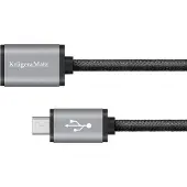 Krüger&Matz - USB-micro USB Kabel - 1m - Koper - Hoogwaardige Materialen